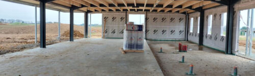 Visite du chantier à Smarves (86)