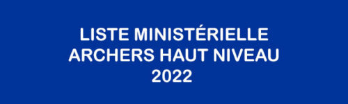 Liste ministérielle SHN 2022
